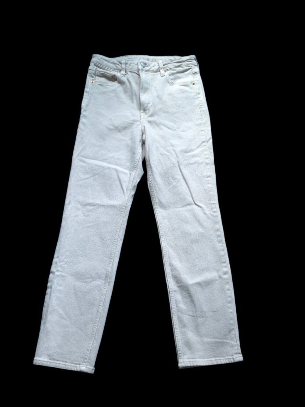 H&M &Denim Vintage Slim High Waist Khaki Twill Pants Size 4 EUC
